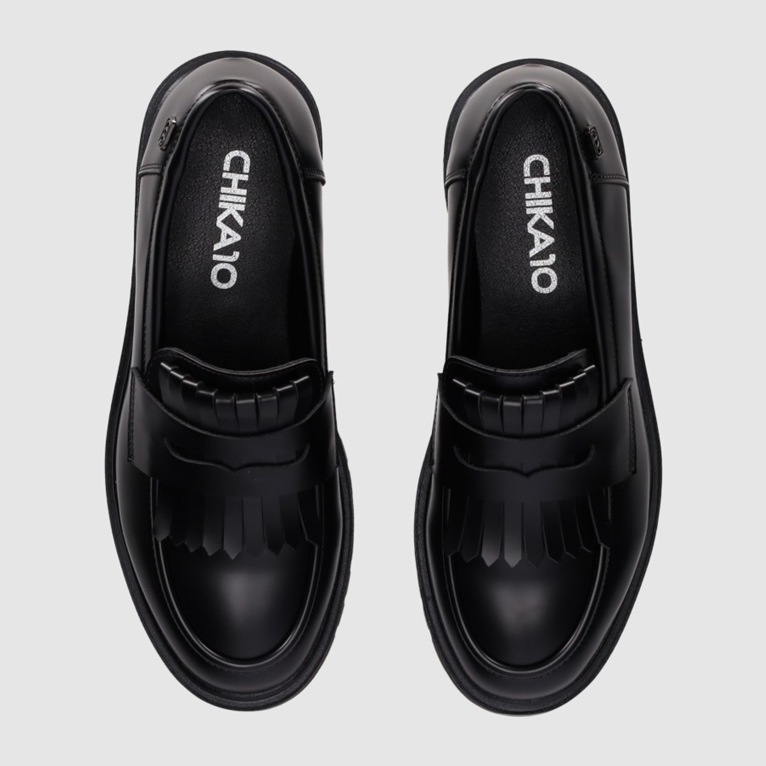 Zapatos de Piel Sintética - Negro - Tacón: Bajo