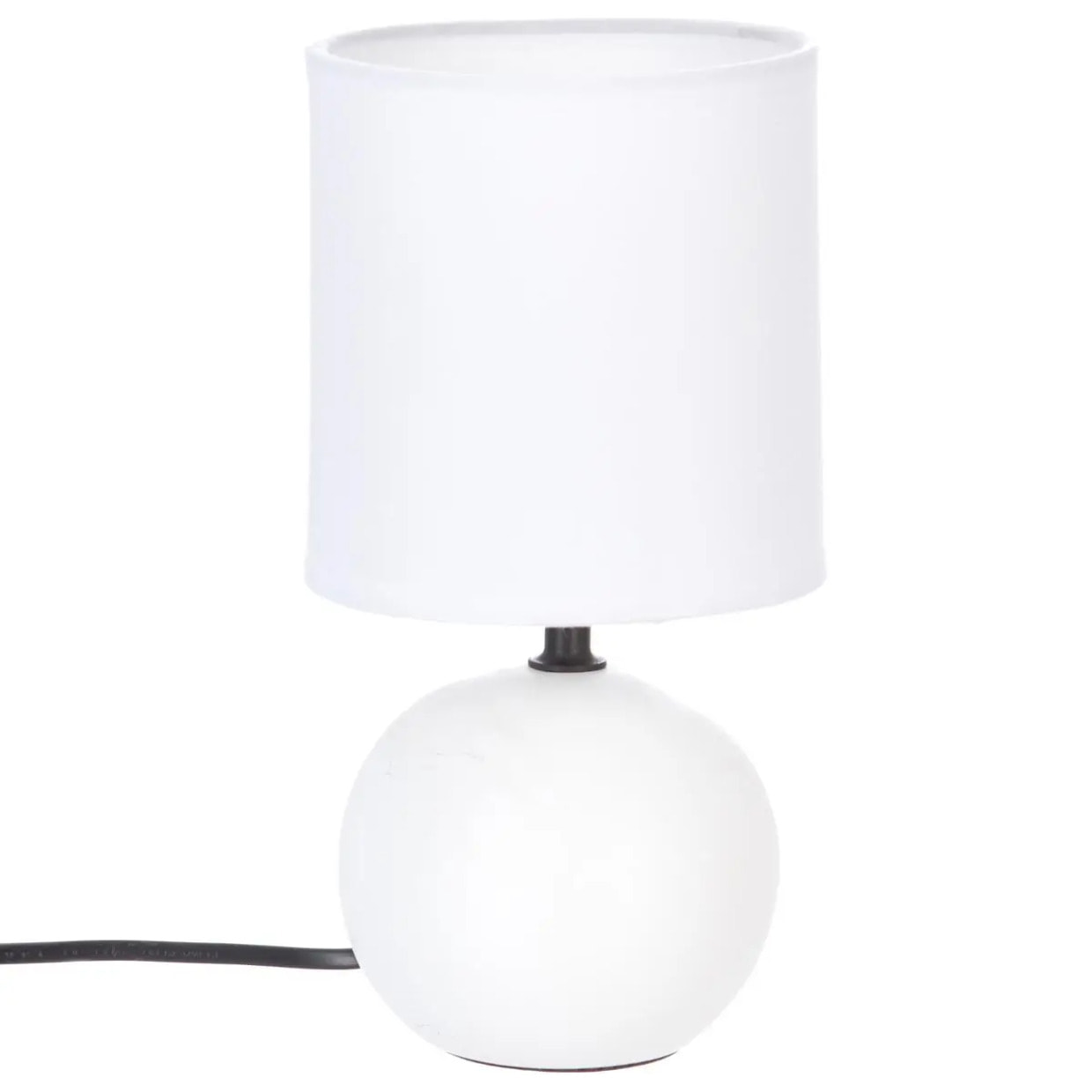 Lampe "Timeo" blanc mat - céramique H25 cm