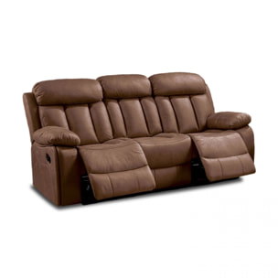 Sofá relax 3 plazas Kendal Chocolate