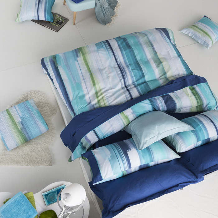 Housse de couette LOANE en coton - marino - vendue seule