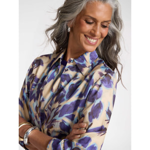 Elena Mirò - Camicia stampata - Viola