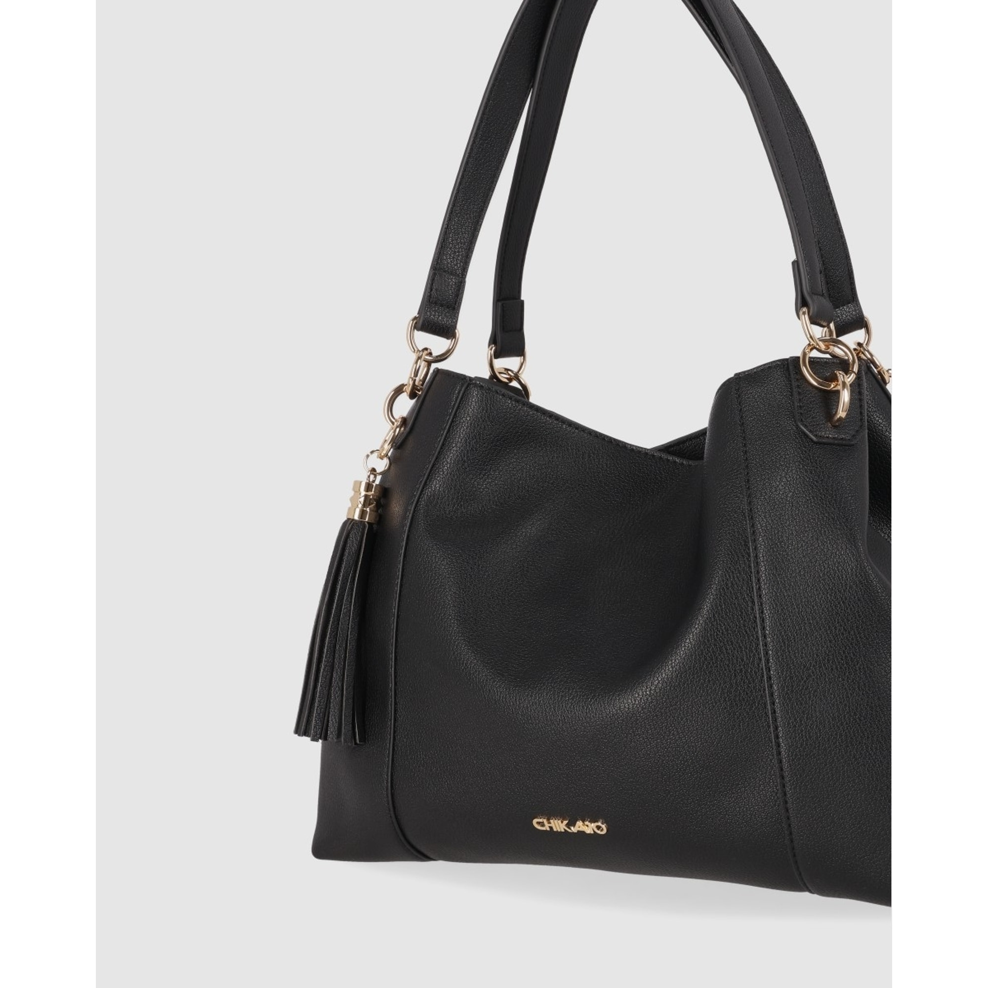 Bolso - Negro - Medida: 36 cm x 27 cm x 14 cm