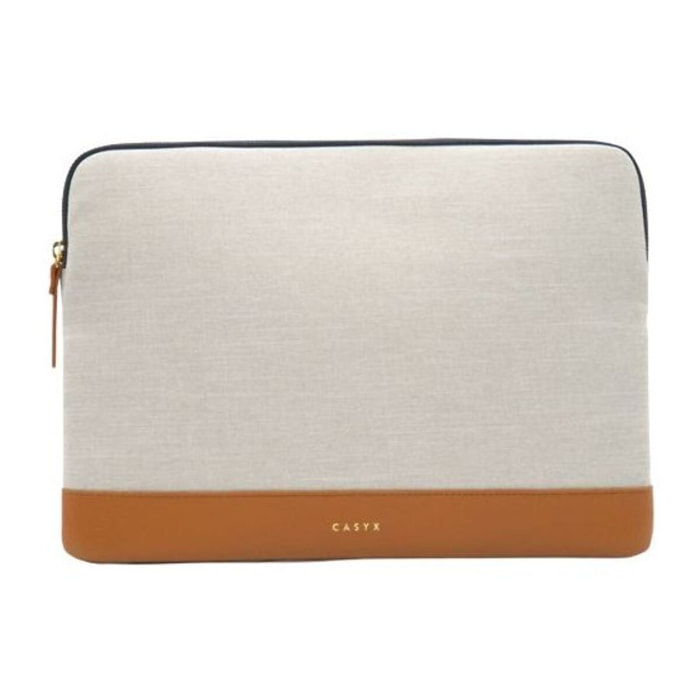 Housse CASYX Pour PC ou Macbook 13'' Gris/Beige