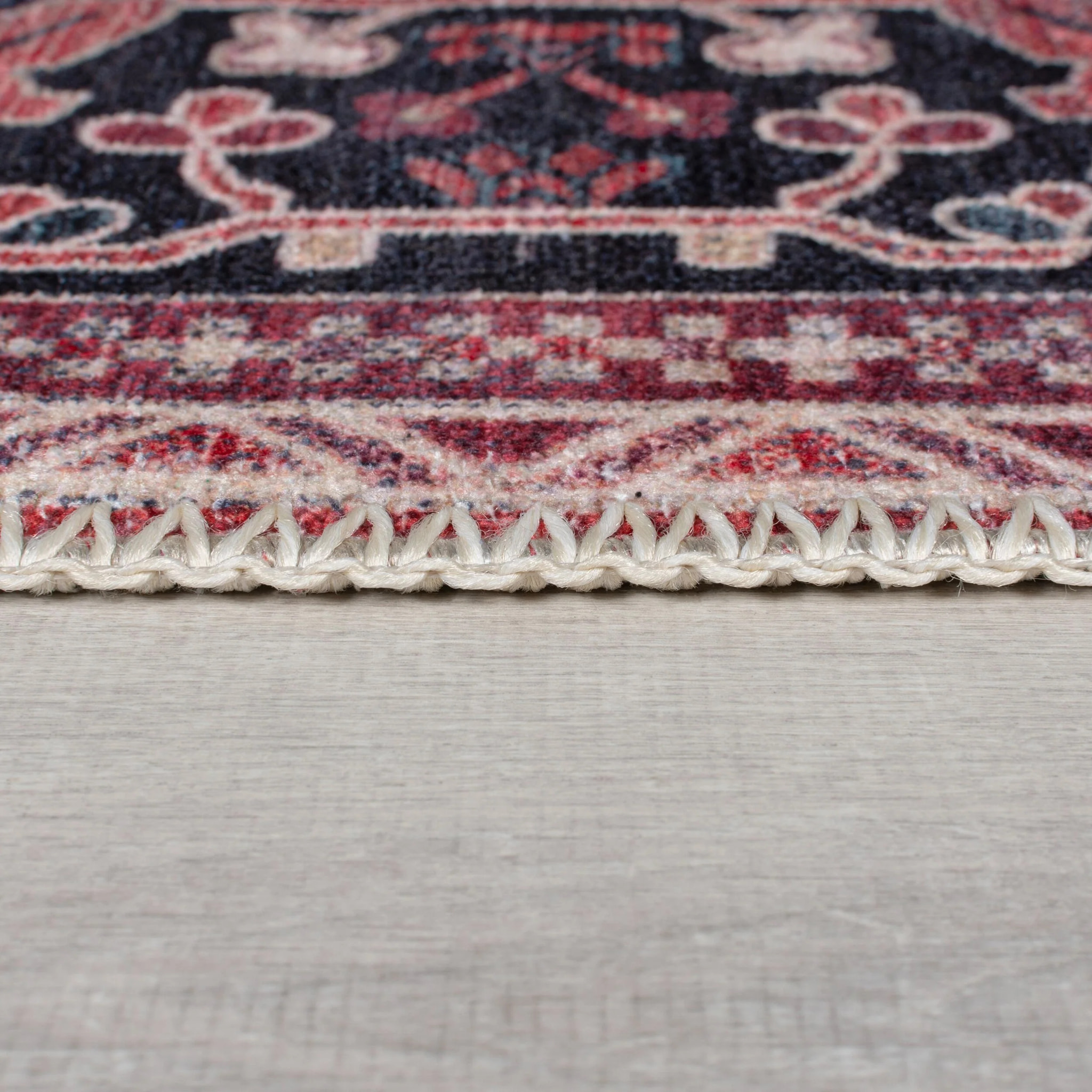 Tapis lavable de couloir WINDSOR Rouge