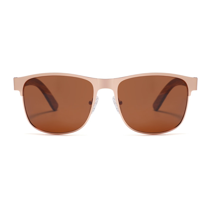 Gafas de Sol Feler 1515-2 Polarizadas de Madera Unisex 55 mm