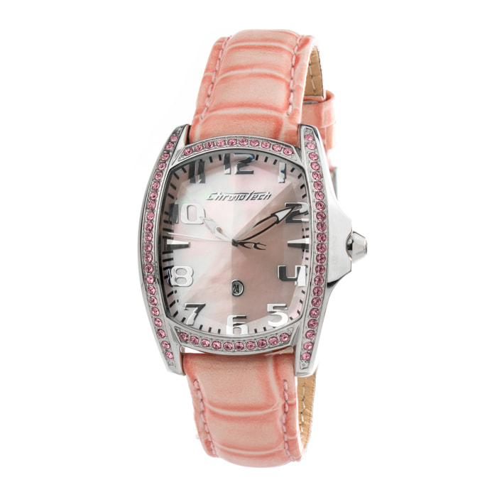 Reloj Chronotech CT7988LS-27 Mujer Analogico Cuarzo con Correa de Piel