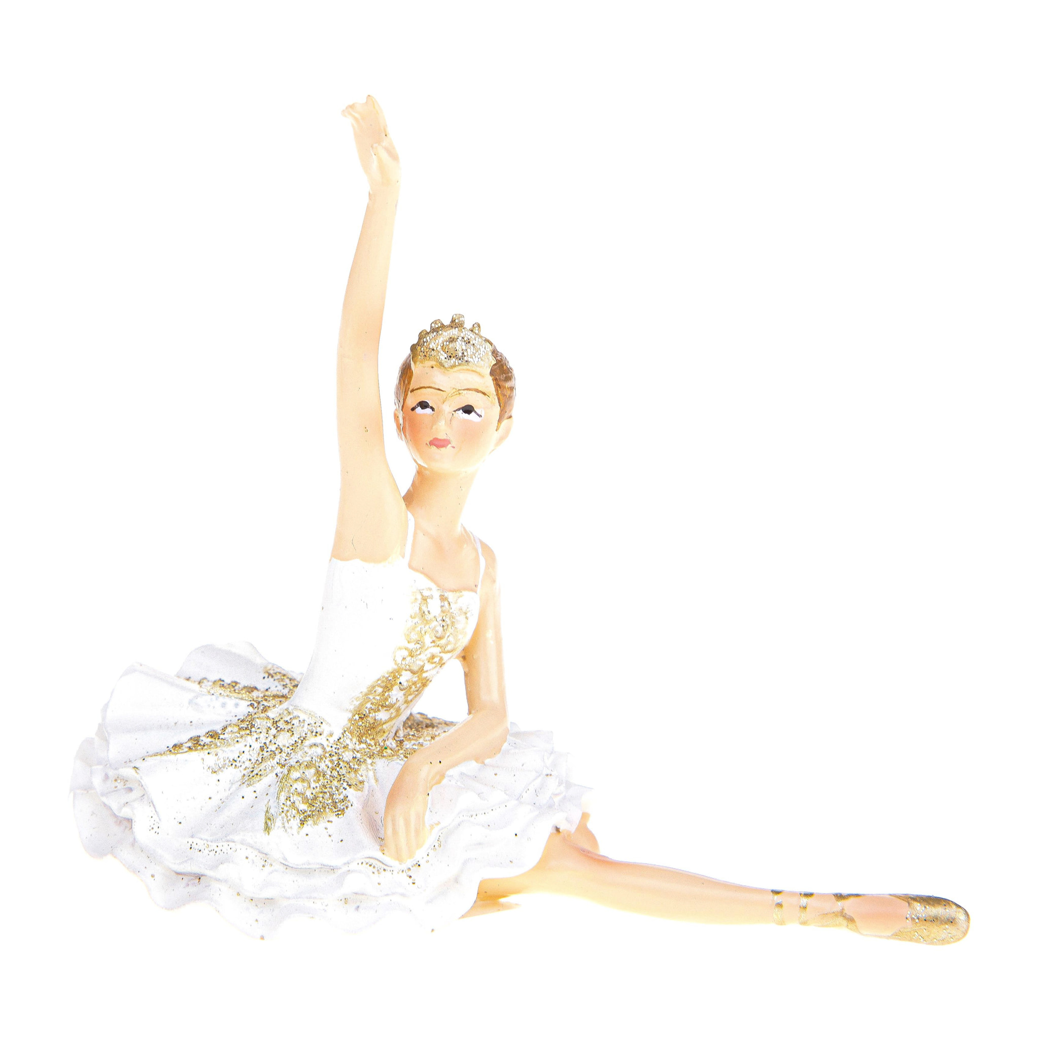 Ballerina Seduta - Pezzi 4 - Colore Bianco - 9x8,5Hx5cm - Bianchi Dino