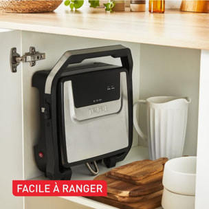 Grille-viande TEFAL GC271D10 noir gris à poser, 29x26 cm