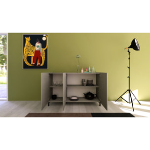 Madia 3 ante 130x40x84 cm Solaria cashmere