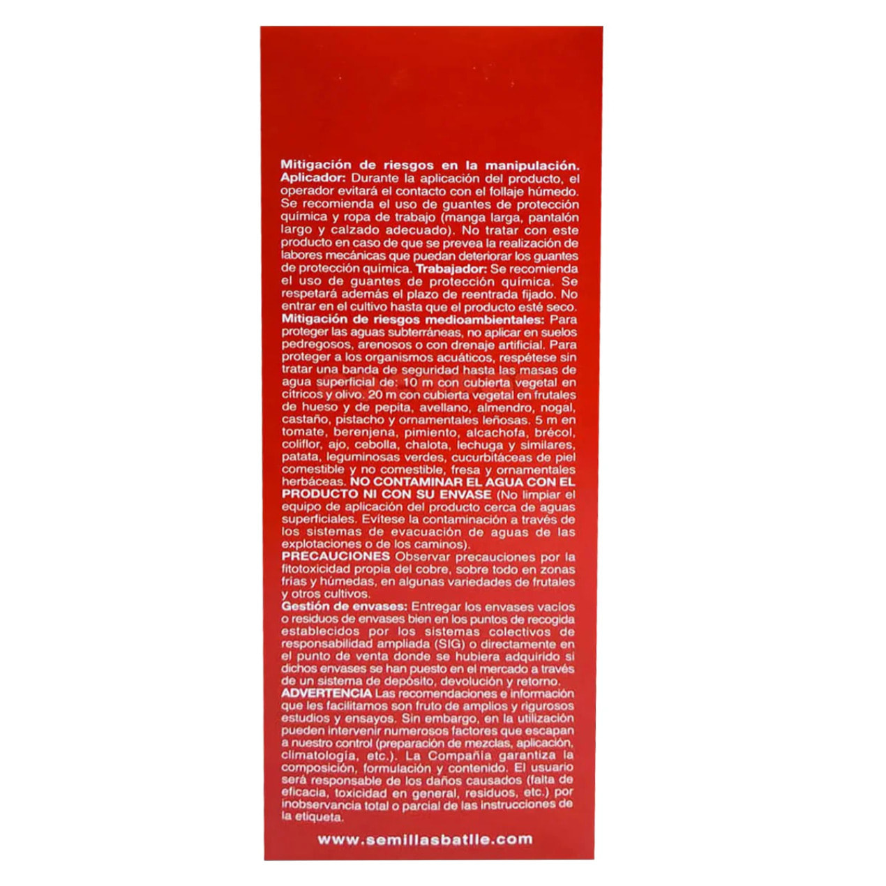 Fungicida cobre Batlle caja 500 g
