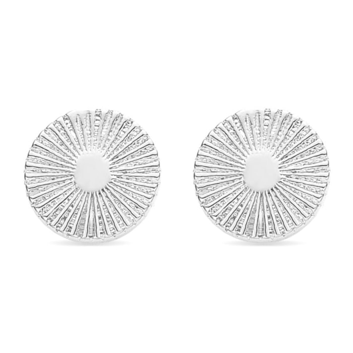 Pendientes Lux by Lux acabados en rodio