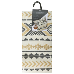 Housse de coussin "Etnik" gris 40x40cm