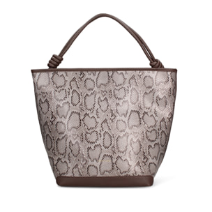 Borsa a mano da donna - Modello Astrea Lux - Pelle vegana PU - 39.0 x 23.0 x 17.0 cm