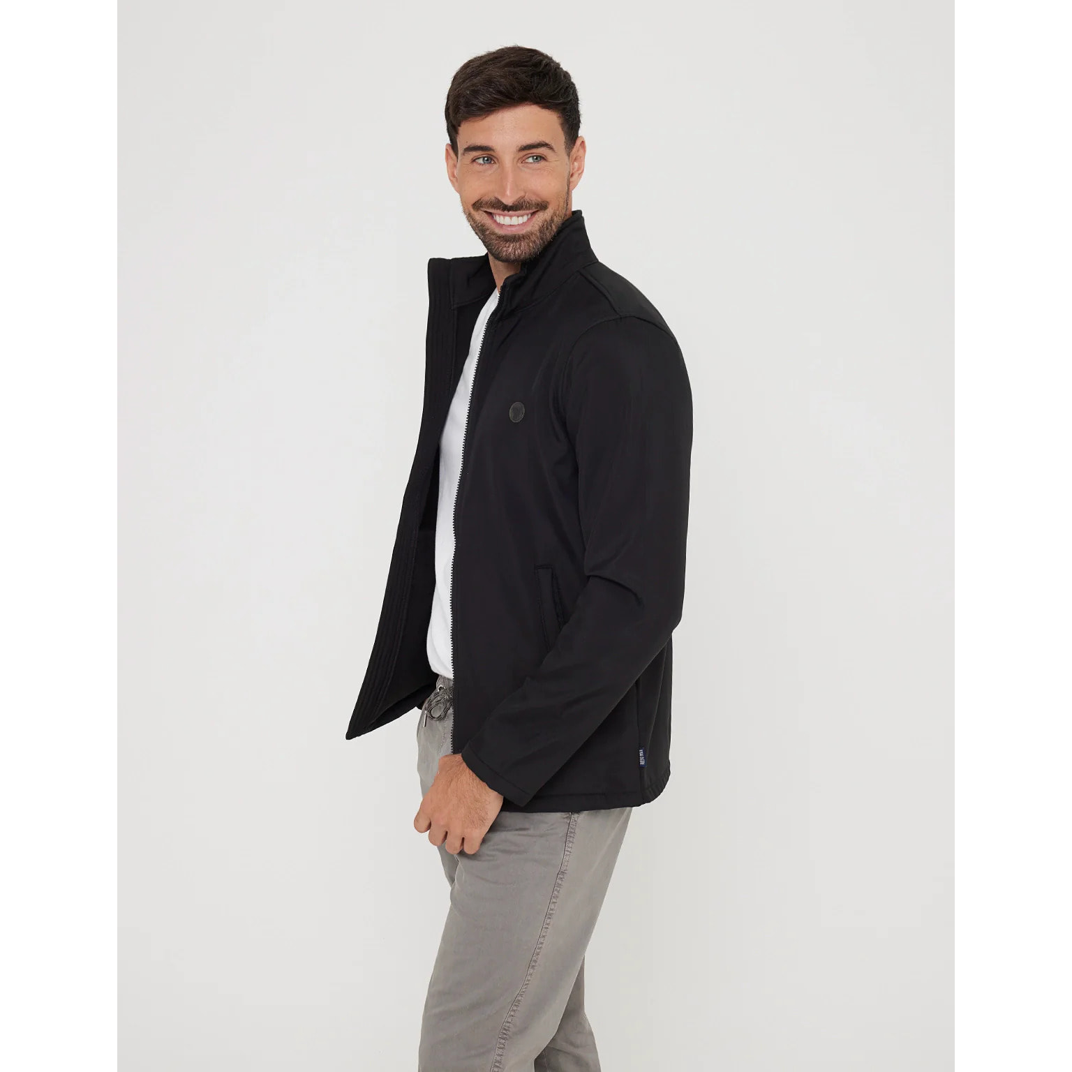 Chaqueta Cremallera Negro - North