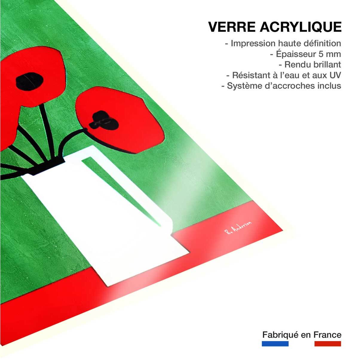 Tableau art contemporain vincent, my love  Tableau plexiglas