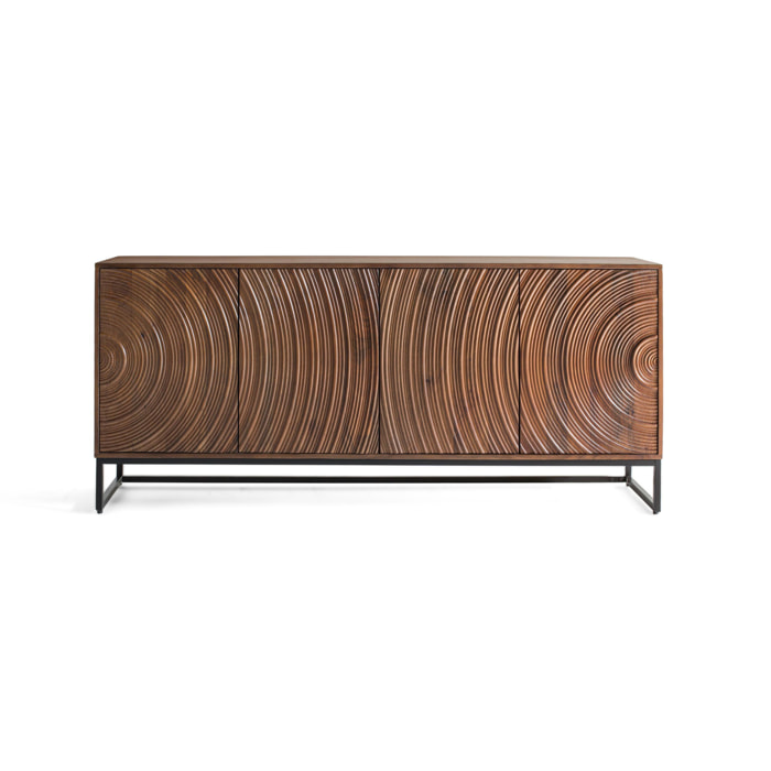 Aparador de Madera de Mango 170 Cm Estilo Moderno