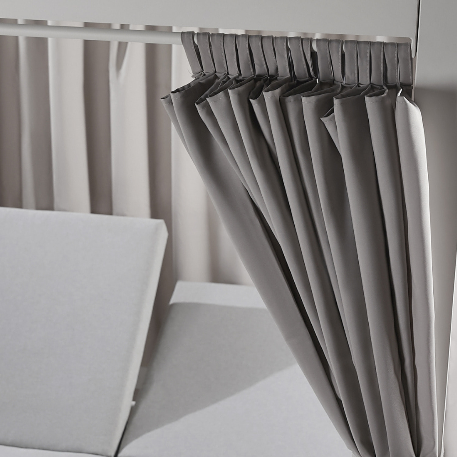 Lit de jardin 2 places gris - MALAGA