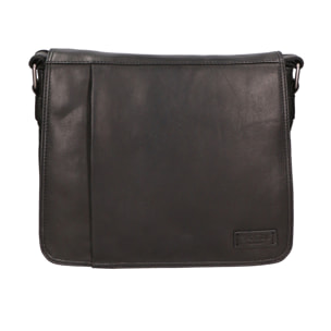 Borsa a tracolla unisex In Vera pelle Made in India 30x27x4 cm