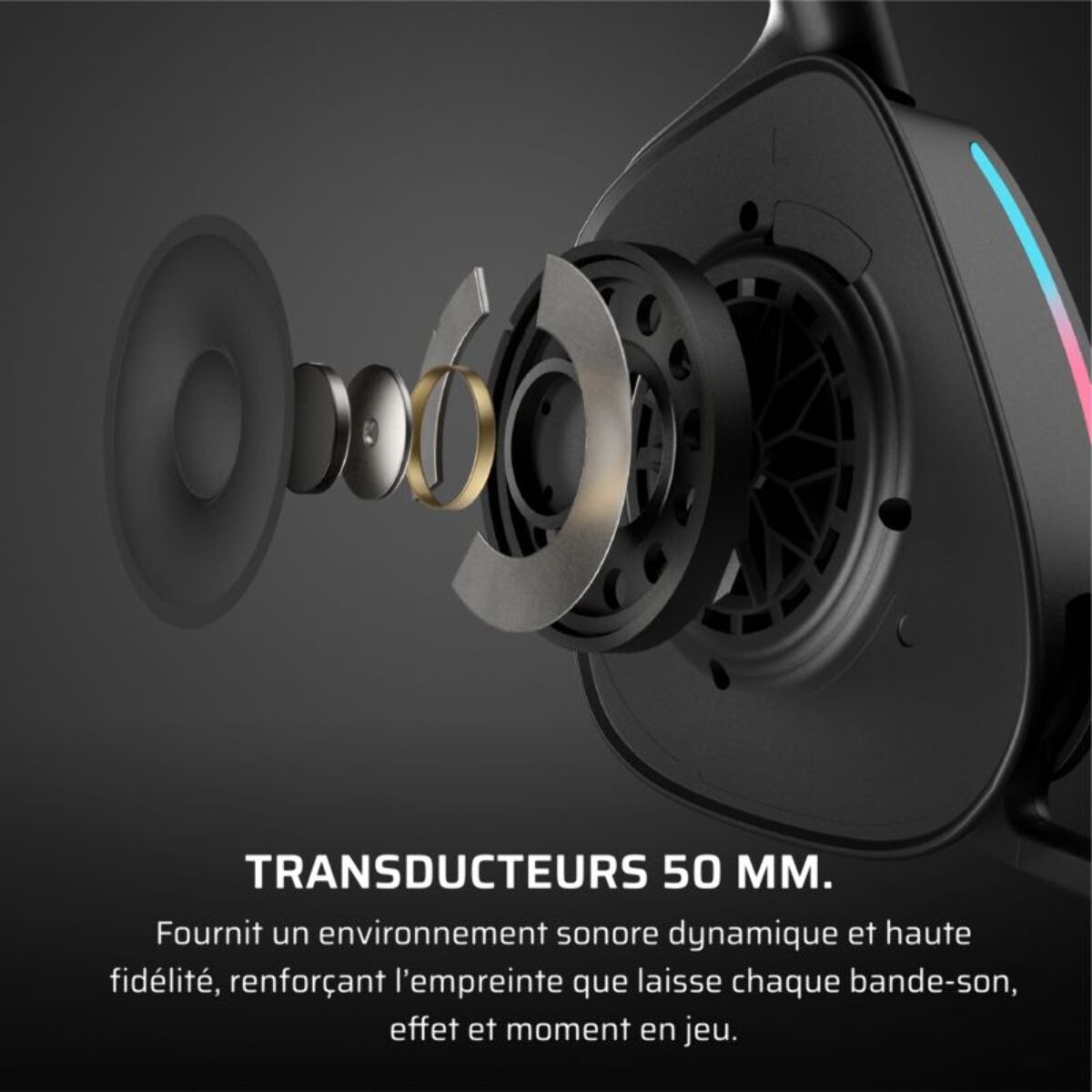 Casque gamer CORSAIR VOID ELITE V2 SANS FIL Carbon