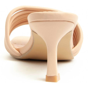 Sandalia de tacón - Beige - Altura: 7 cm