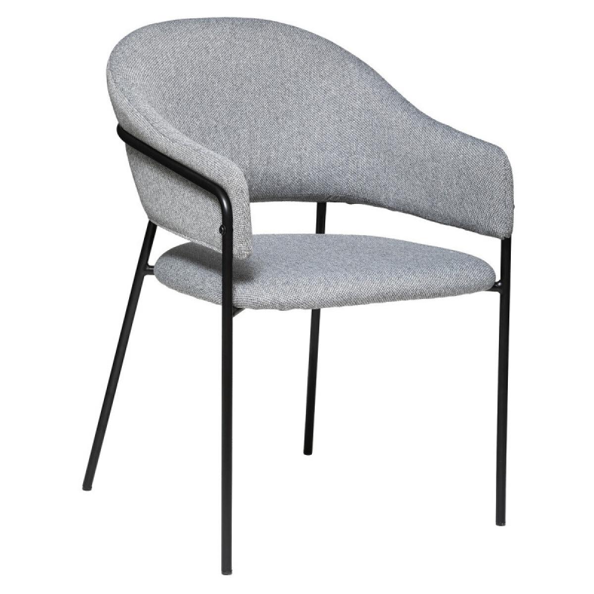 Fauteuil ''Siron'' en tissu chiné Atmosphera - Couleur: Gris clair