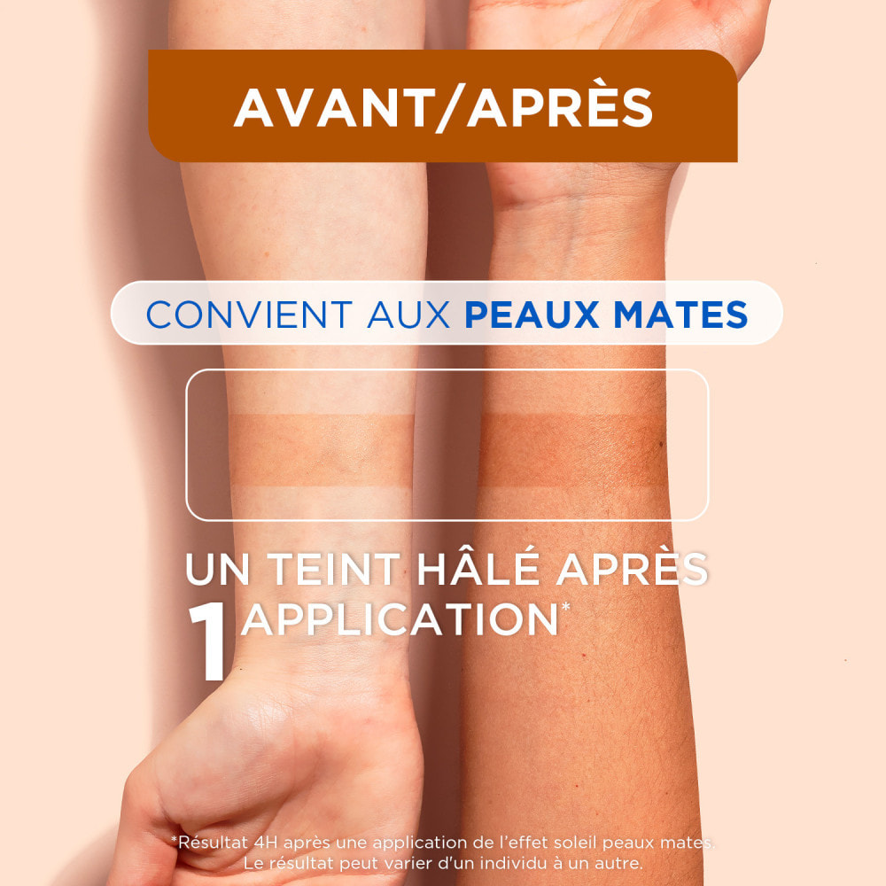 Mixa Lait Corps Effet Soleil peaux mates 250ml