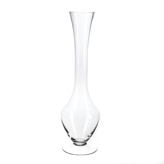 Vaso In Vetro. Altezza 78 Cm - Pezzi 1 - 21,2X78X21,2cm - Colore: Incolore - Bianchi Dino - Vasi E Cont. Vetro, Alzate