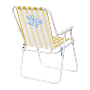 Chaise Pliante Dolce Vita Jaune - Lot De 10