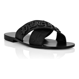 PHILIPP PLEIN Sandals Flat GOTHIC PLEIN
