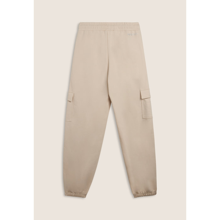 Pantaloni cargo in french terry da donna con grafica Disney