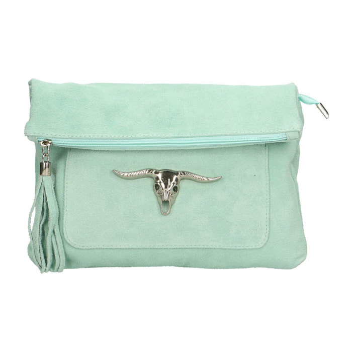 Borsa a tracolla da donna In Vera pelle Made in Italy 28x22x5 cm