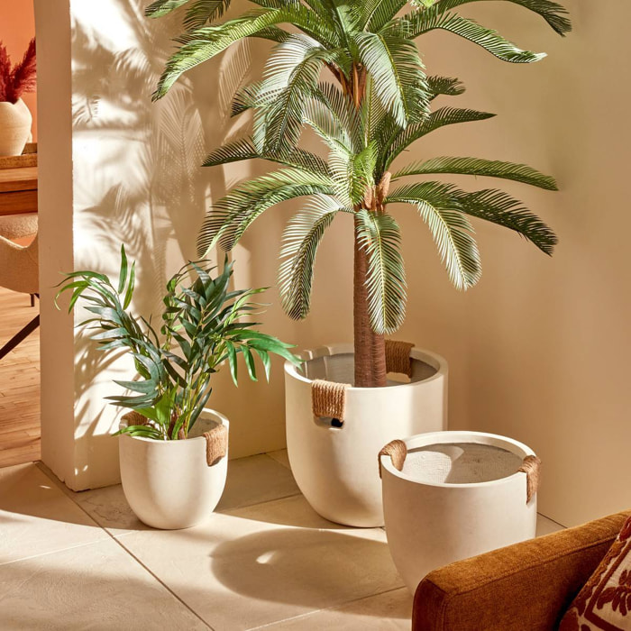 Set de 3 Pot de fleurs Sien 47x40,5x47 cm Blanc