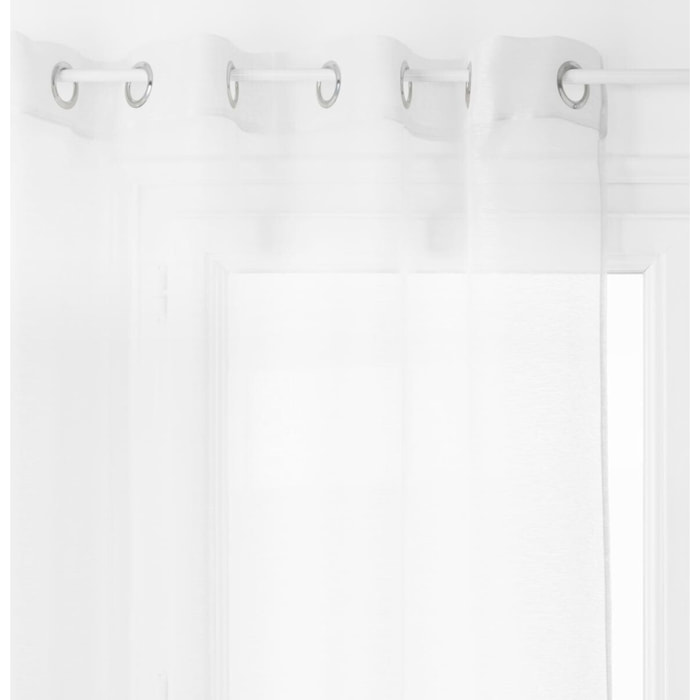 Cortina blanca transparente "moly" 135x240