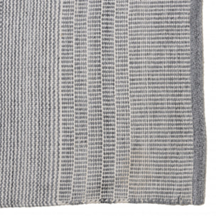 QUENTIN - Tapis d'extérieur rectangulaire 160x230cm gris/blanc