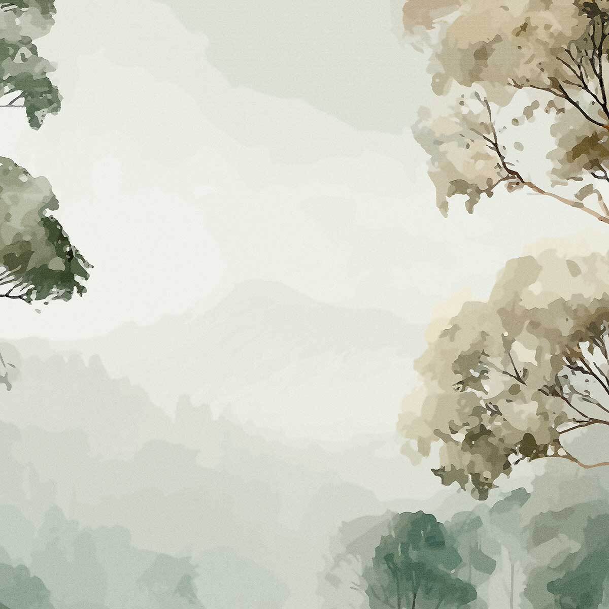 Papier peint forêt Eucalyptus Sauvage Intissé