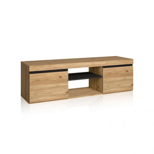 Mueble TV Ebos 140 Roble Nude - Ceniza
