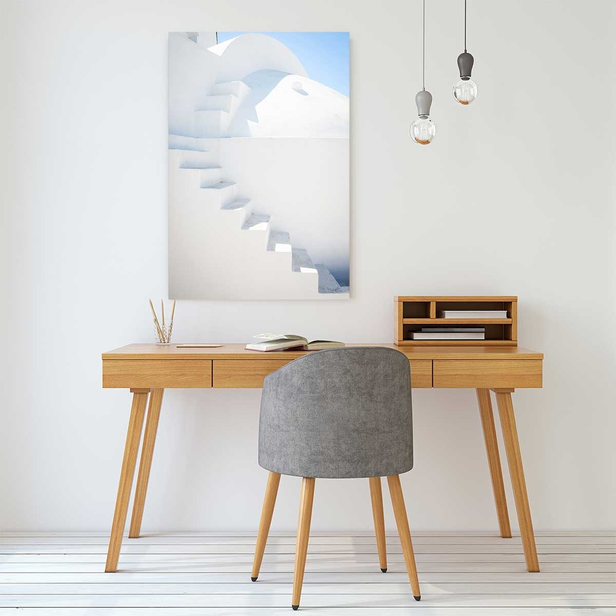 Tableau escaliers sur oia Tableau plexiglas