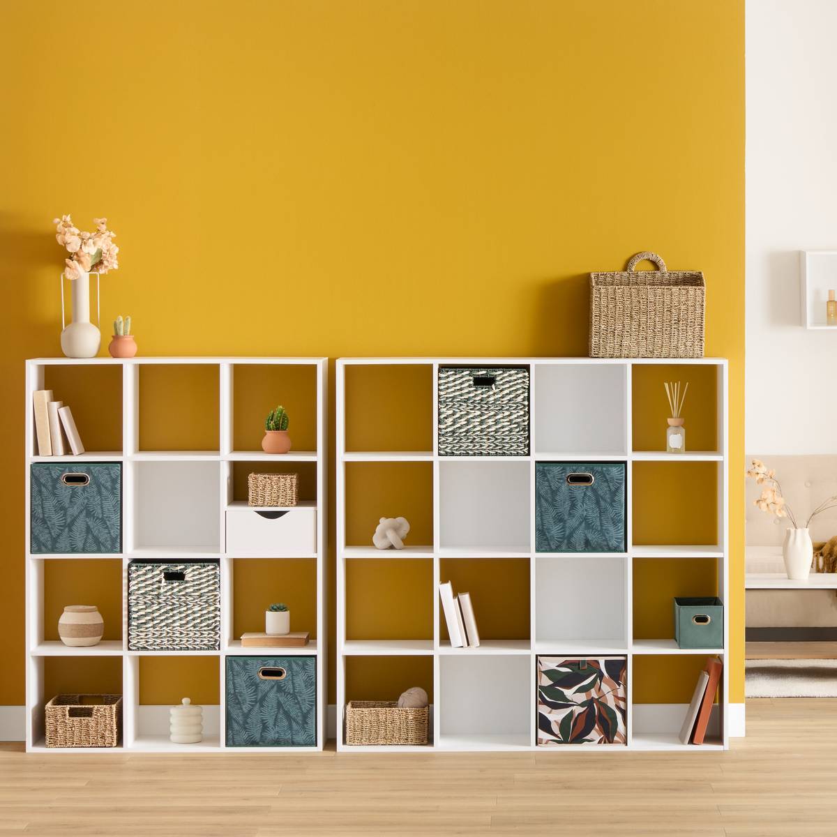 Étagère Mix'N Modul 16 cases carré blanc