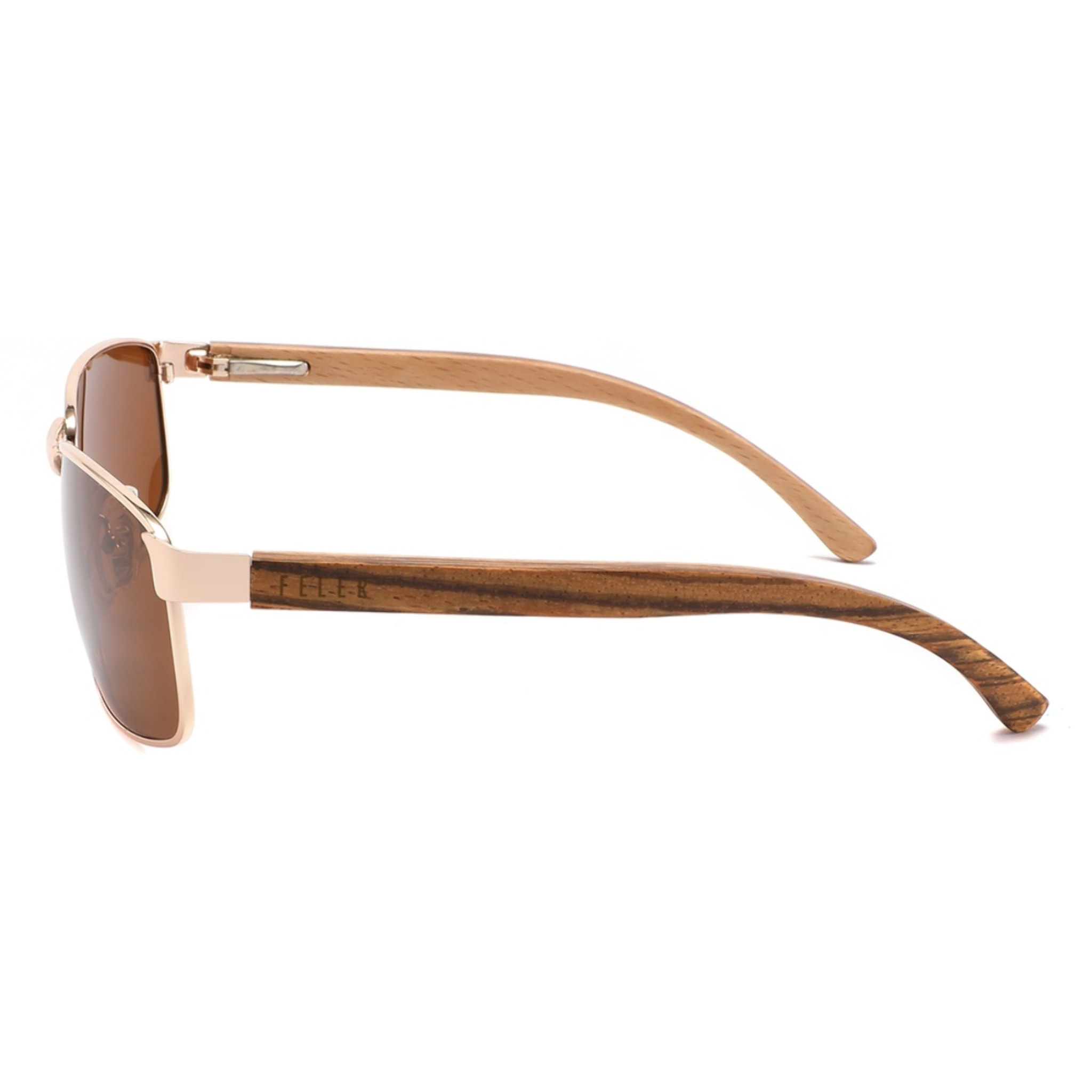 Gafas de Sol Feler 1815-2 Polarizadas de Madera Unisex 62 mm