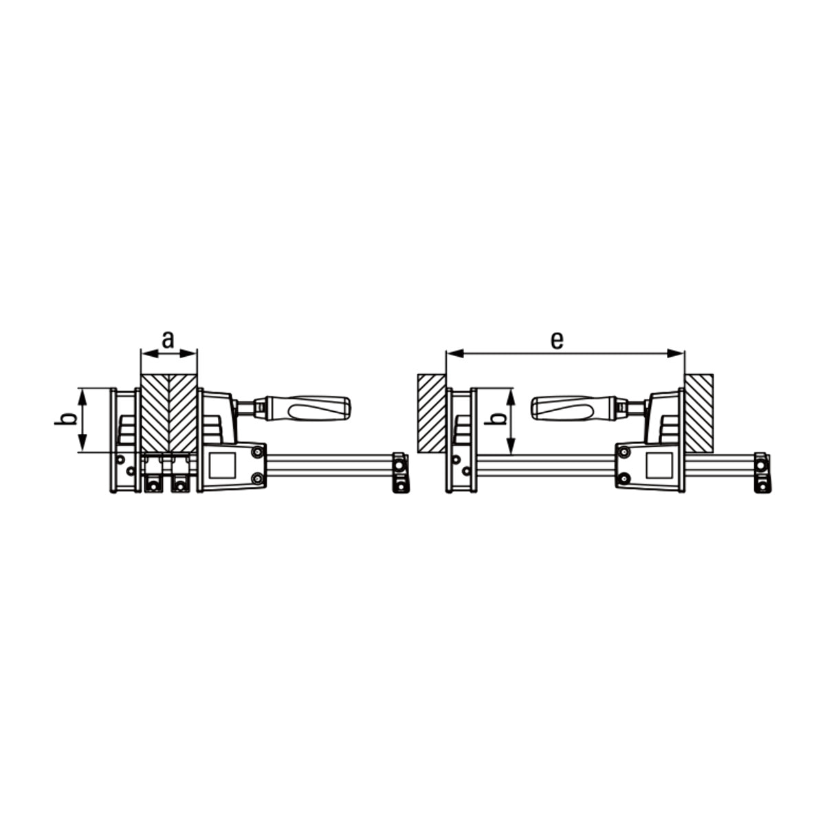 Presse BESSEY-SER Korpus REVO KRE 600/95 - 600 mm - KRE60-2K