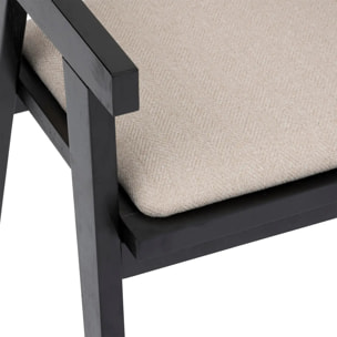 Fauteuil de table "Kolia" noir