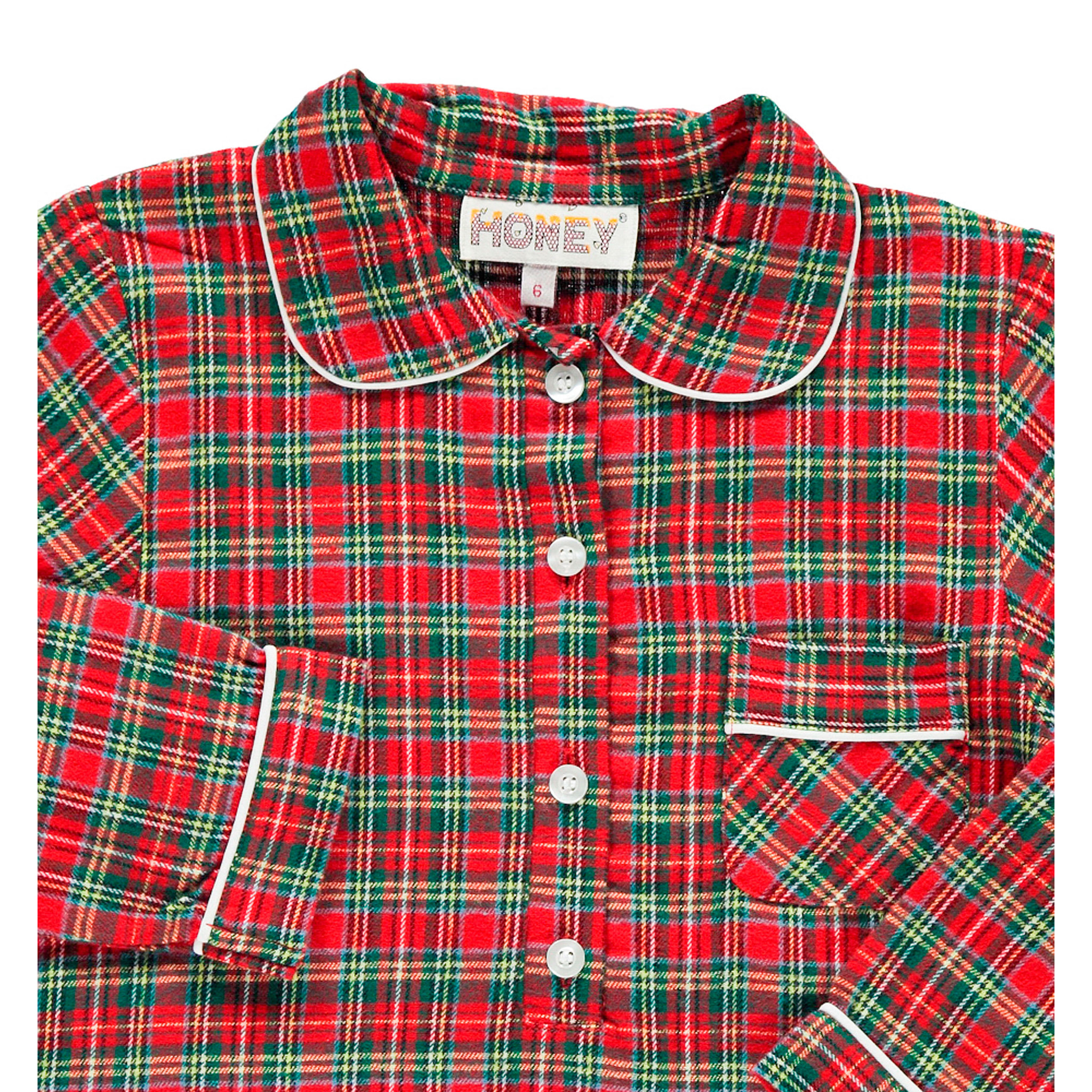 PACK Camicia da notte mamma e bimba DONNA BAMBINA scozzese rosso