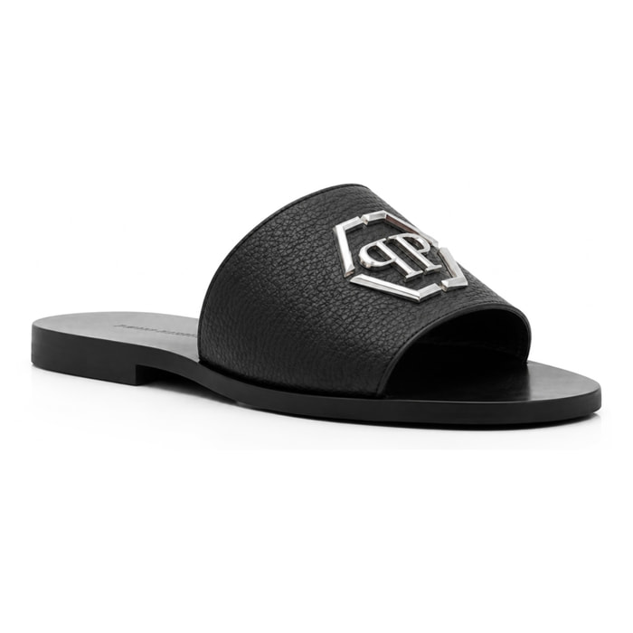 PHILIPP PLEIN Sandali piatti HEXAGON
