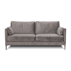 Canapé Velours Droit Splendido - 2 Places