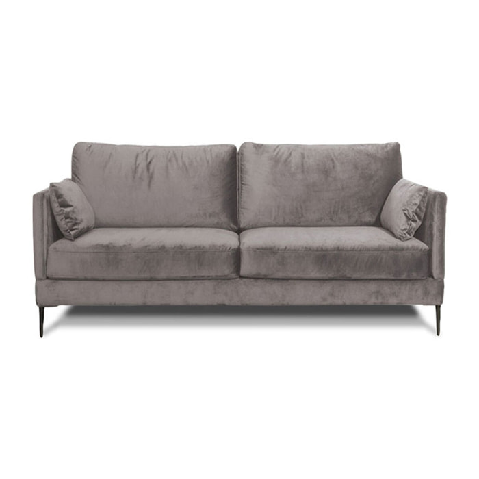 Canapé Velours Droit Splendido - 2 Places