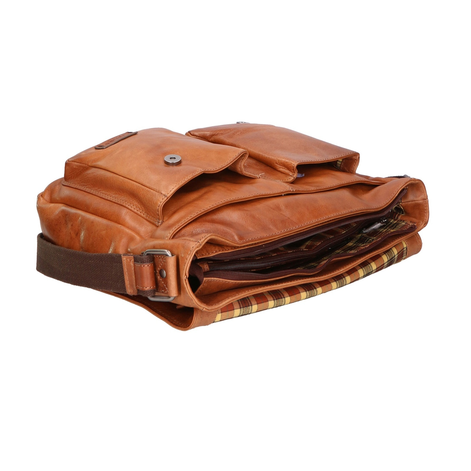 Borsa a mano unisex vera pelle - Modello False - Made in Italy - 37.0 x 27.0 x 12.0 cm
