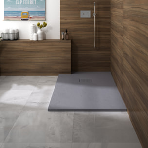 Receveur KINEDO découpable Kinerock Evo biolex rectangle gris pierre