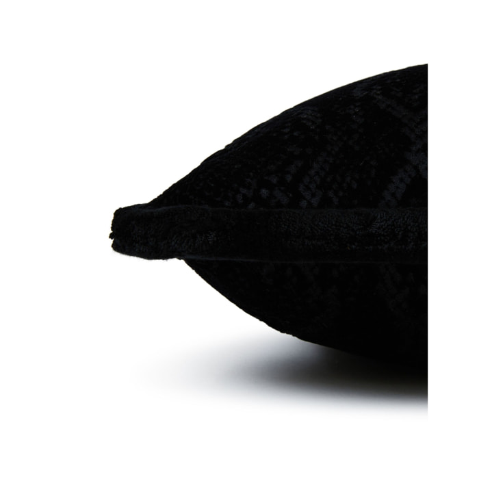 PHILIPP PLEIN Velvet Cushion Python Print 40x40