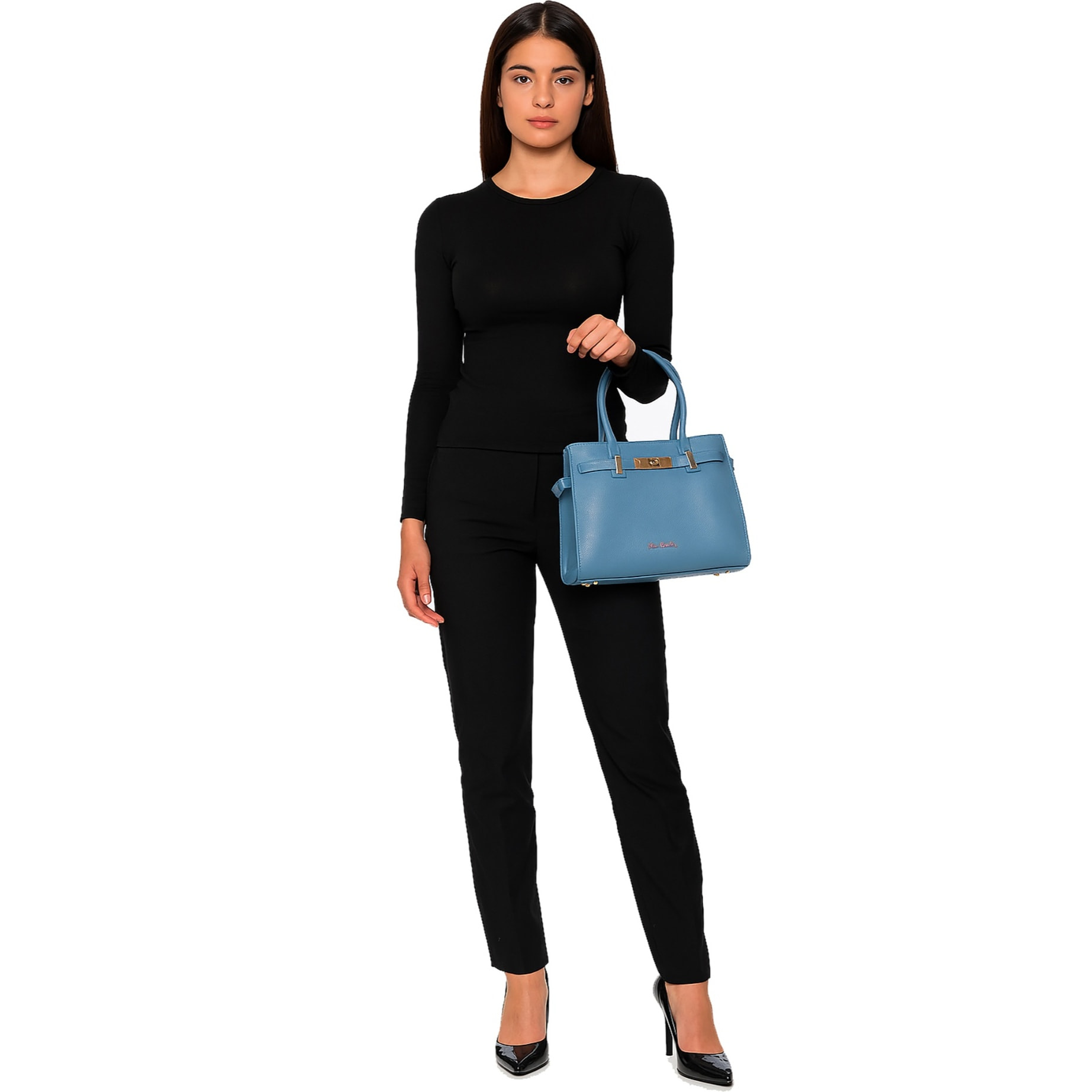 Borsa a mano da donna Made in Italy - Modello Eirian Nova - 100% pelle - 27.0 x 20.5 x 10.0 cm