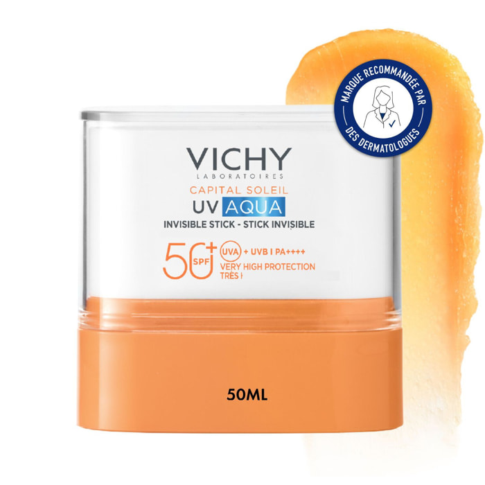 Capital Soleil UV-Aqua SPF50+ - Stick Invisible Visage et Lévres